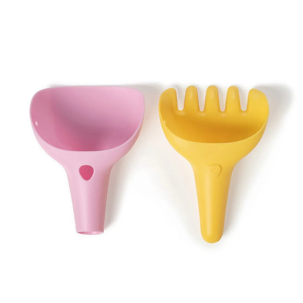 Raki Spielzeugset 2 in 1 bestehend aus Rechen und Schaufel in einzigartigem Design.