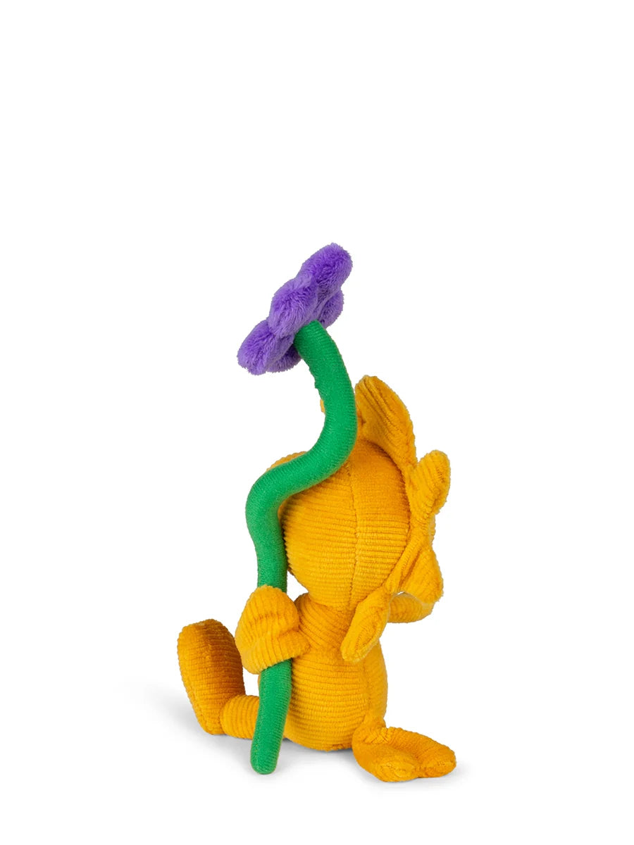 Woodstock der kleine gelbe Vogel aus der Comicserie Die Peanuts als Kuscheltier.