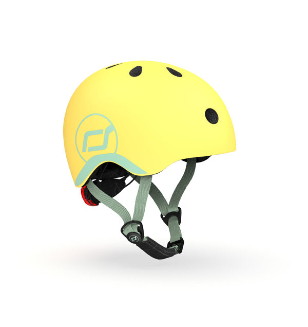 Scoot and Ride Kinderhelm XXS Lemon, sicherer Fahrradhelm und Rollerhelm