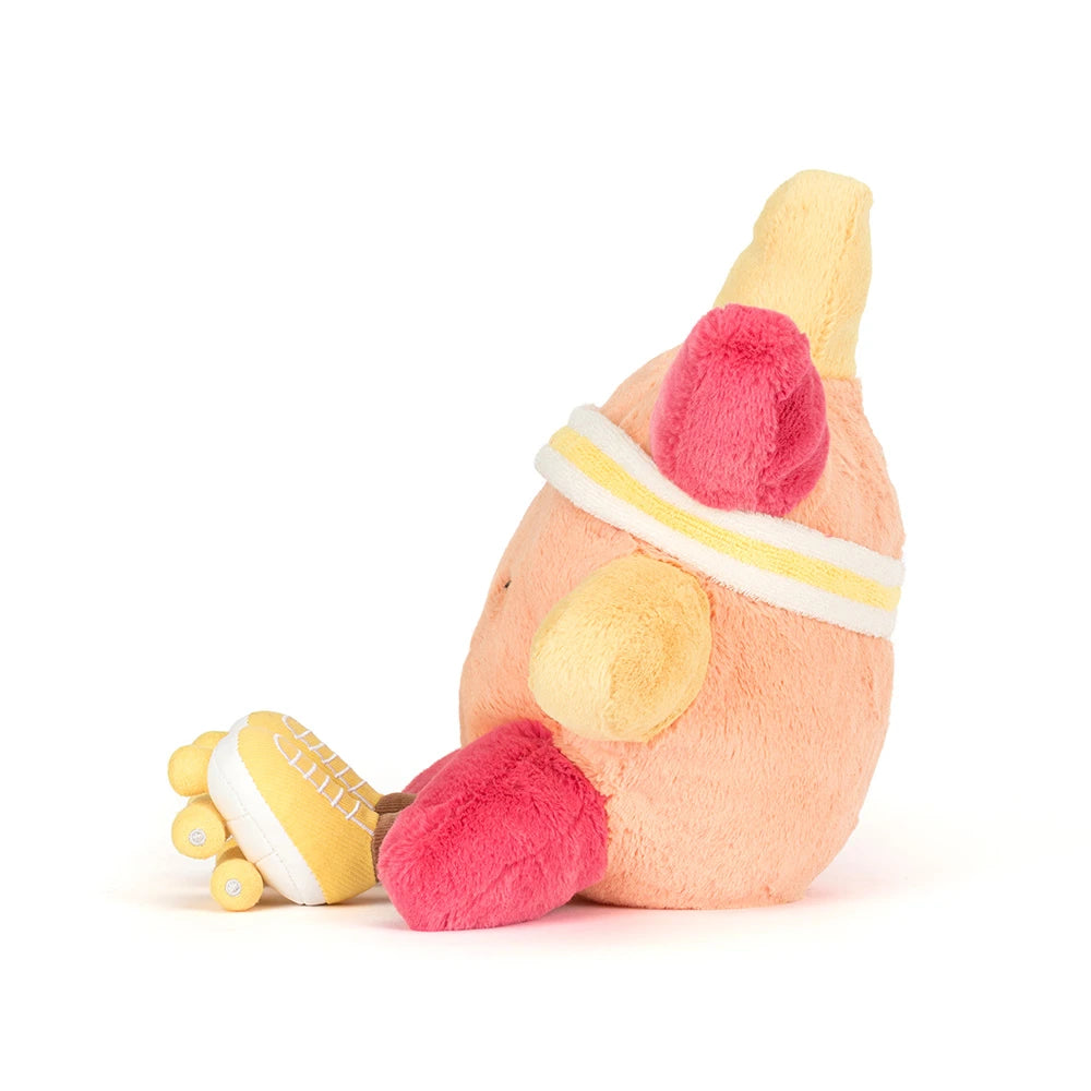 Jellycat Amuseables Sun Kuschelsonne mit Rollschuhen und lächelndem Gesicht in Gelb