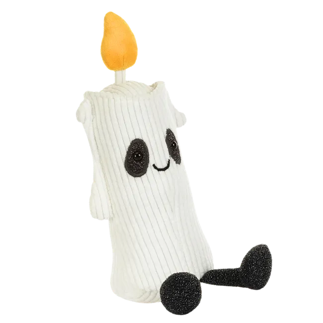 Jellycat Amuseables Flickerty Candle Plüschkerze aus der Halloween-Kollektion von vorne