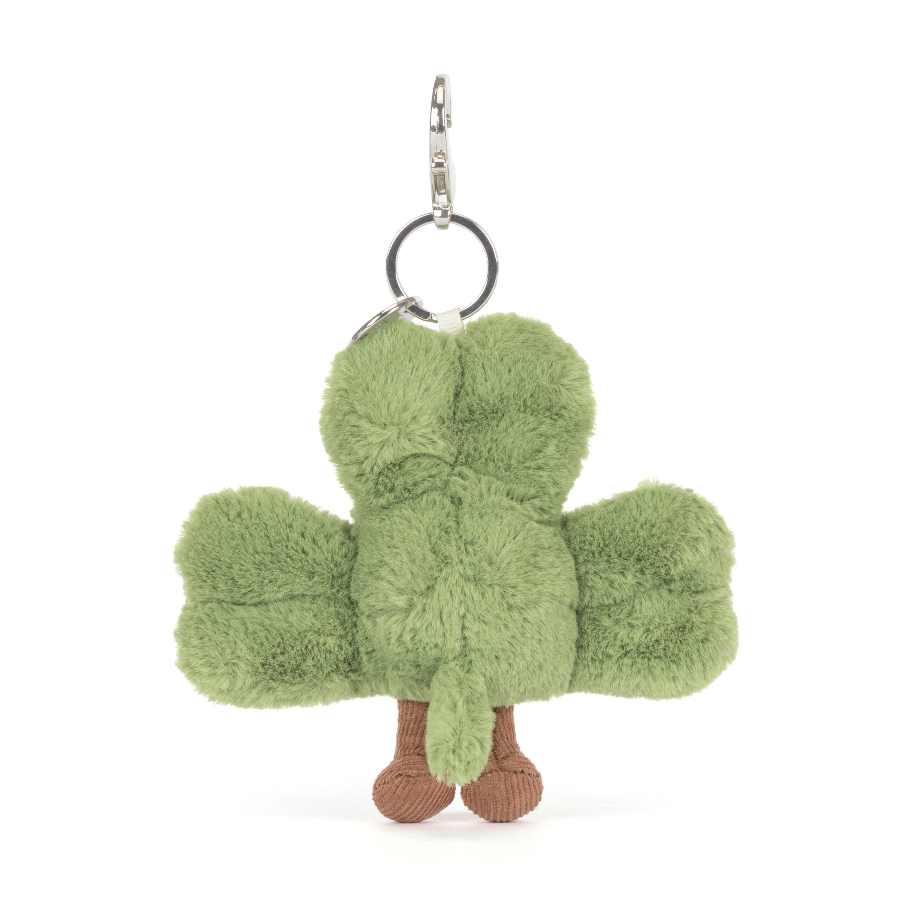 Jellycat Amuseables Siofra Shamrock Bag Charm, Plüschiger Schlüsselanhänger Kleeblatt