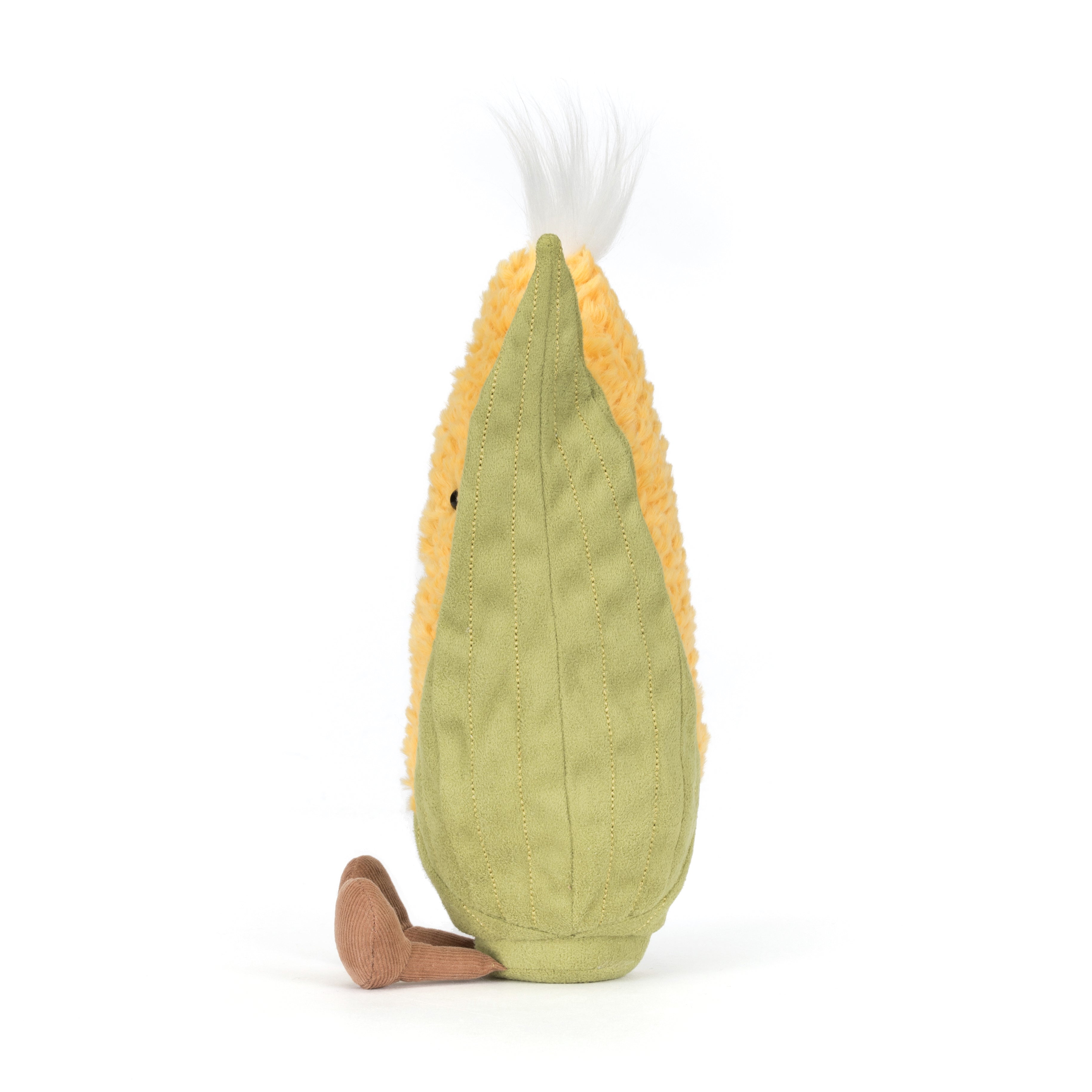 Jellycat Amuseables Sweetcorn, Plüschtier Maiskolben mit süßem Lachgesicht