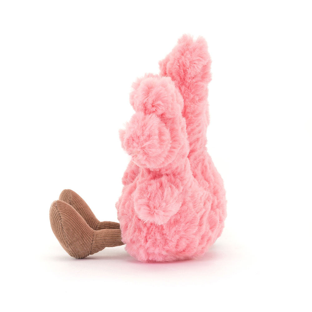 Jellycat Amuseables Coral sitzende Koralle mit sanftem Lächeln in Coral-Farben – weich und kuschelig