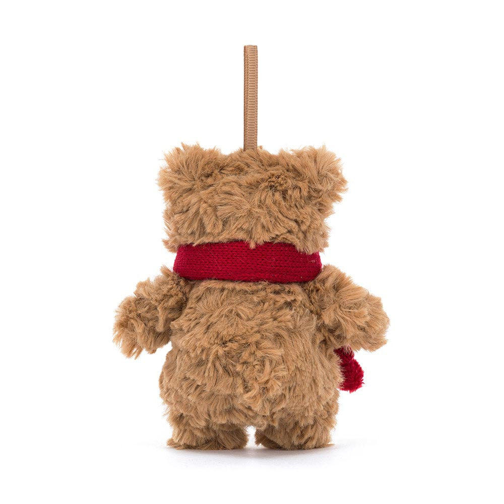 Rückansicht Bartholomew Bear Decoration von Jellycat.