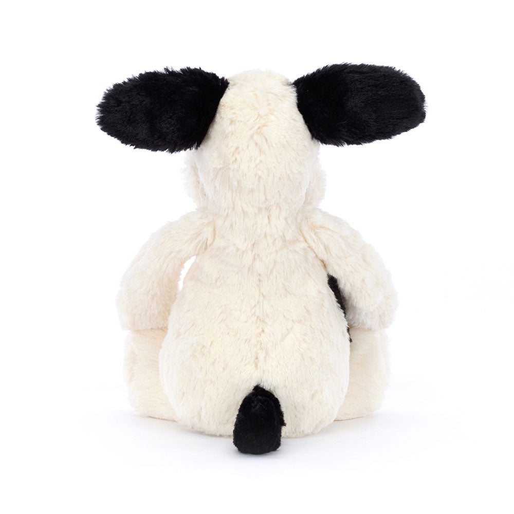 Bashful Rufferty Black & Cream Puppy, medium