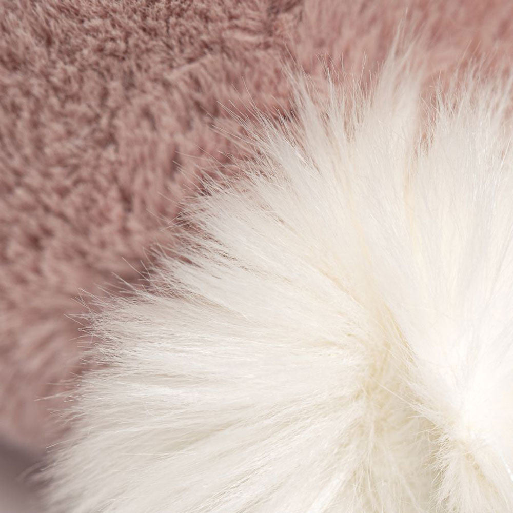 Detailansicht des flauschigen Schwänzchens von Jellycat Bashful Luxe Bunny Rosa