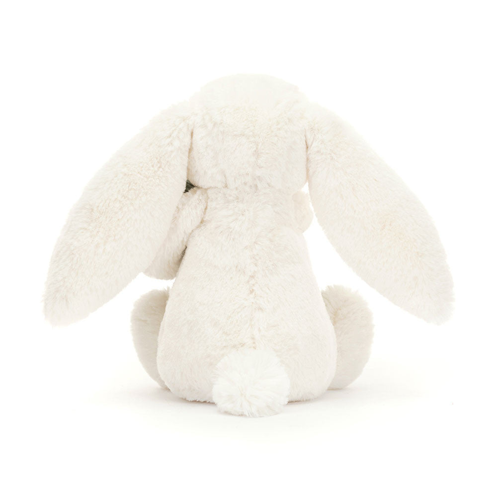 Rückansicht Bashful Bunny with Christmas Tree von Jellycat.