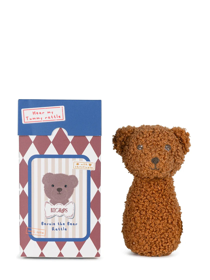 Rassel Bär Bernie mit Geschenkbox