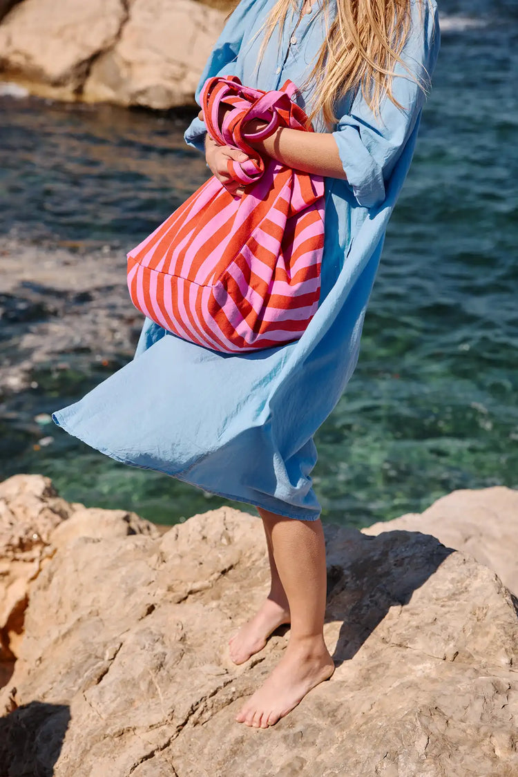 Große Shopping Bag Elisa von Rose in April. Aus Bio-Baumwolle und in Portugal hergestellt.