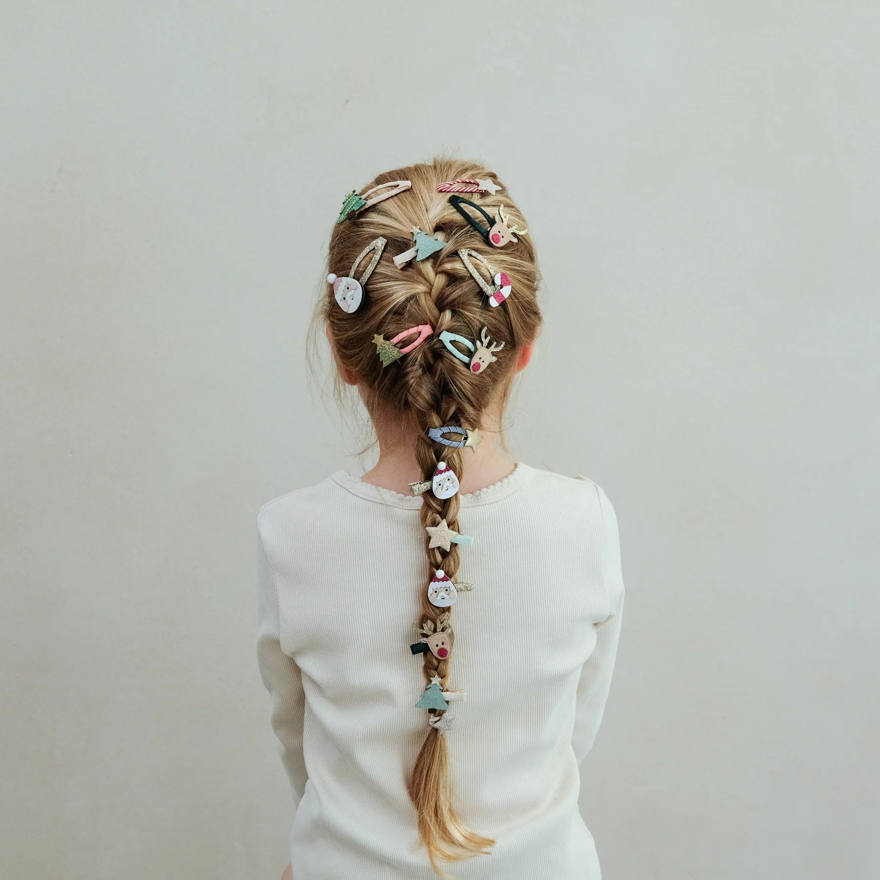 Haarspangen Santa & Rudolph Mini Clips von Mimi und Lula