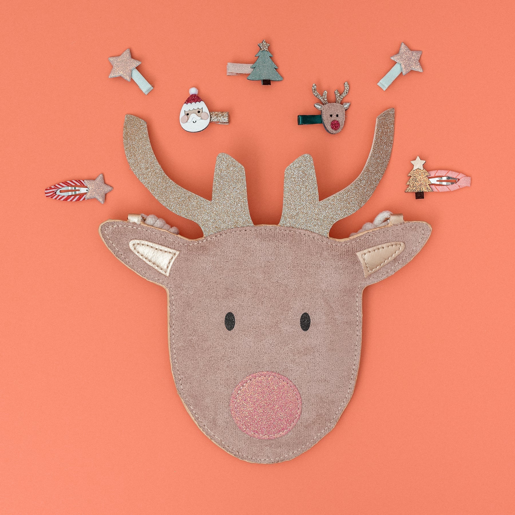 Haarspangen Santa & Rudolph Mini Clic Clacs von Mimi und Lula