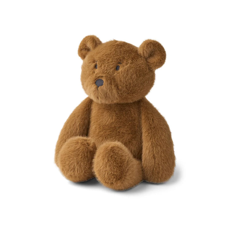 Der Teddy hilft Babys mit vielen beruhigenden Geräuschen beim Einschlafen.