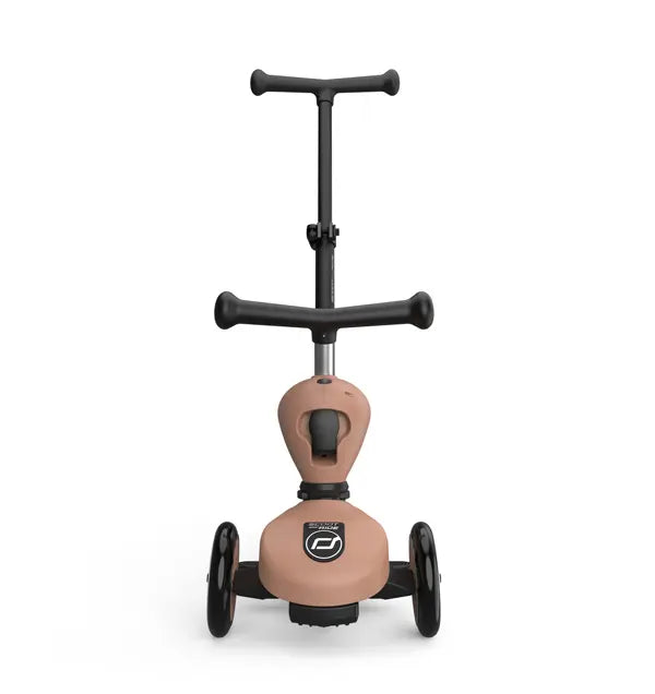 Kinderroller mit Schiebestange - Highwaykick 1 Push and Go - mocha