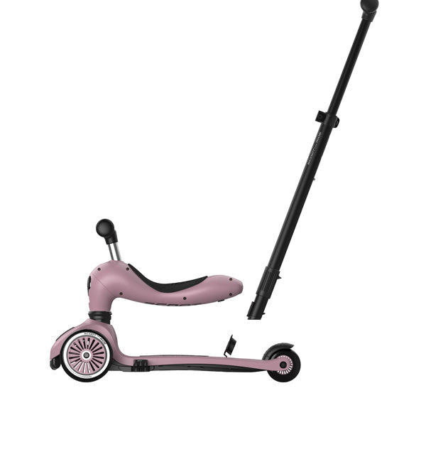 Kinderroller mit Schiebestange - Highwaykick 1 Push and Go - wildberry