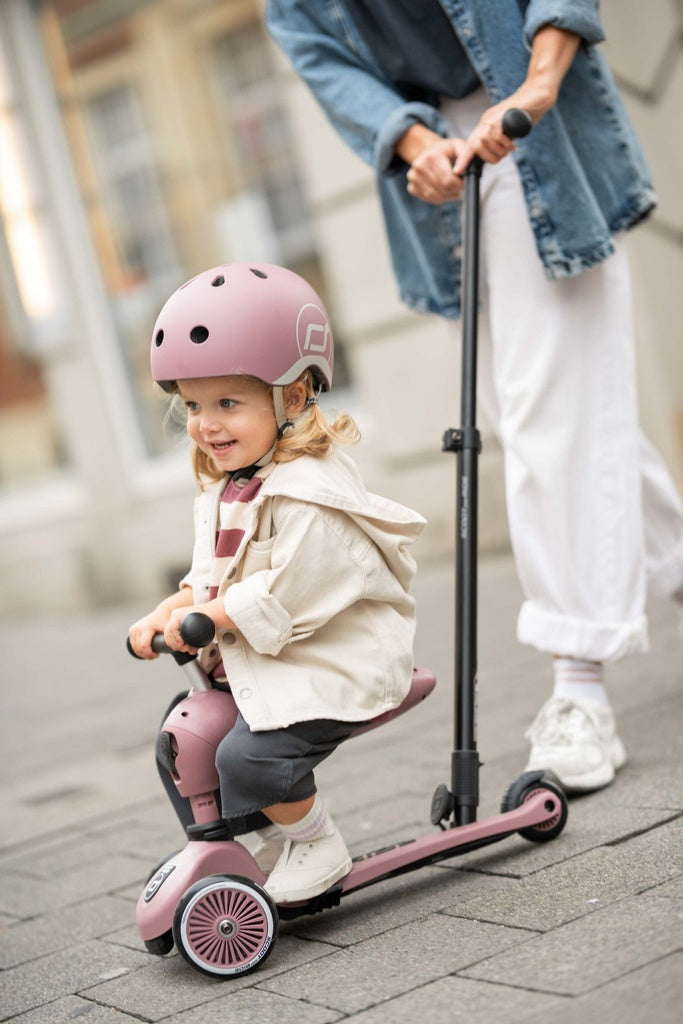 Kinderroller mit Schiebestange - Highwaykick 1 Push and Go - wildberry