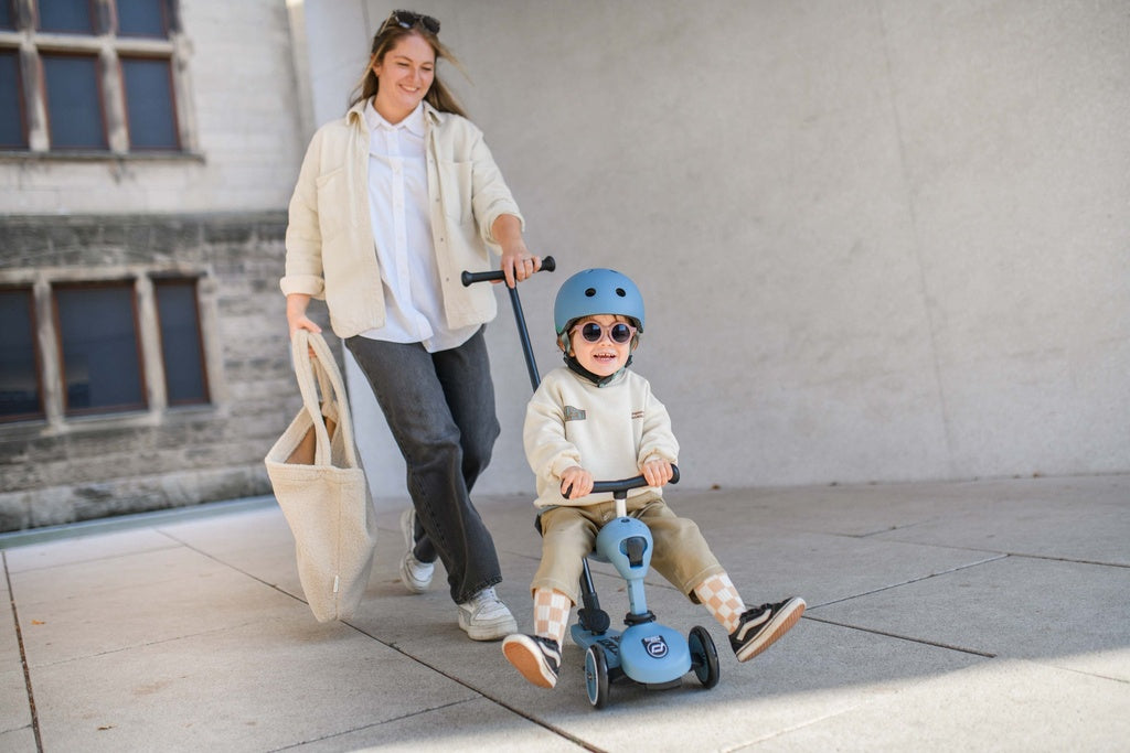 Kinderroller mit Schiebestange - Highwaykick 1 Push and Go - steel