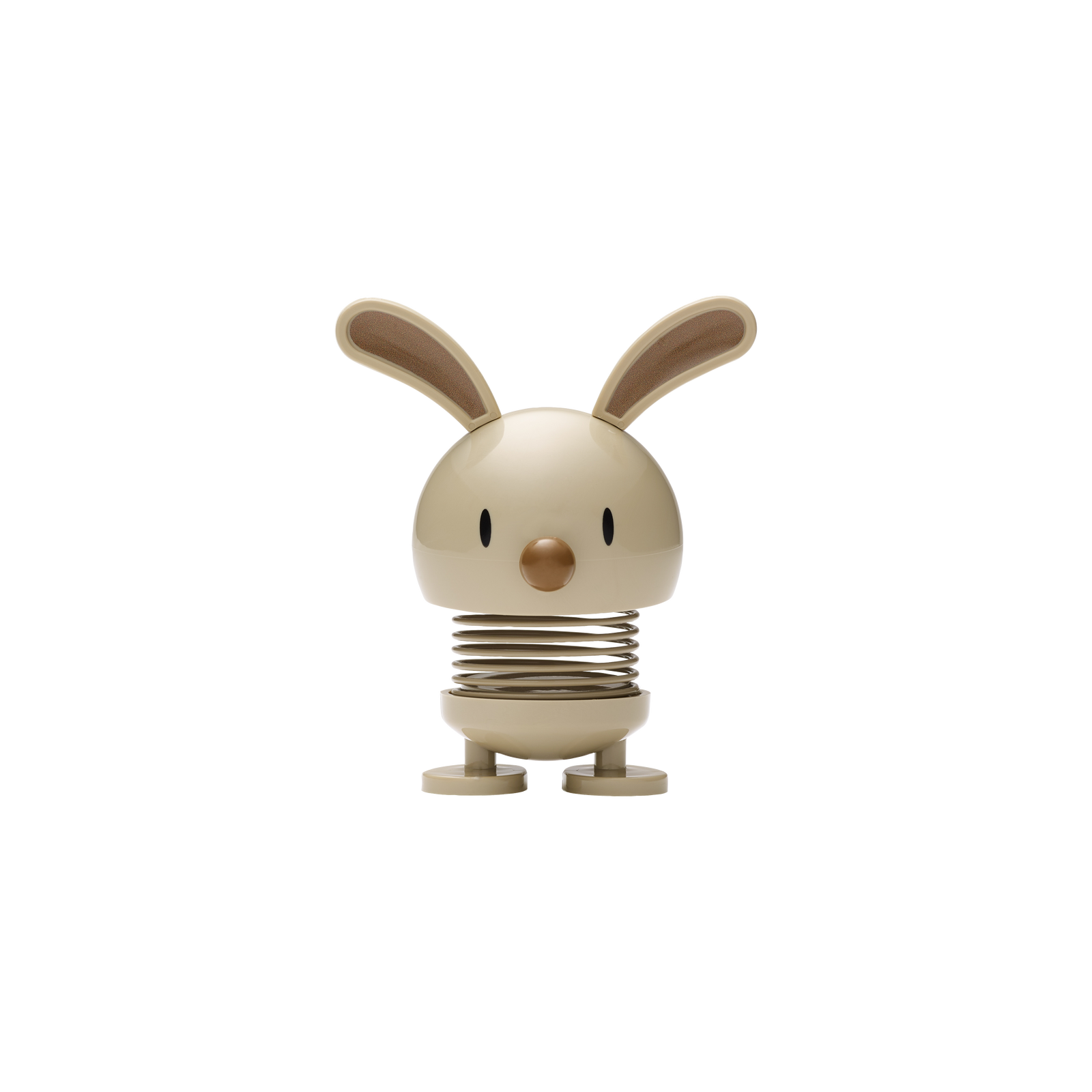 Hoptimist Bunny in Latte, Höhe 9 cm, mit süßen Öhrchen, hüpfende Figur als Osterdeko oder kleine Aufmerksamkeit zu Ostern