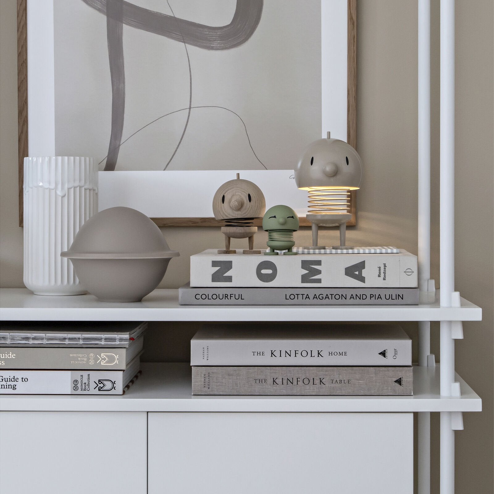 Hoptimist Bumble LED-Lampe in Größe L, kabellose Tischlampe mit Touch-Funktion, 15 cm hoch, Designlampe für Wohn- und Kinderzimmer.