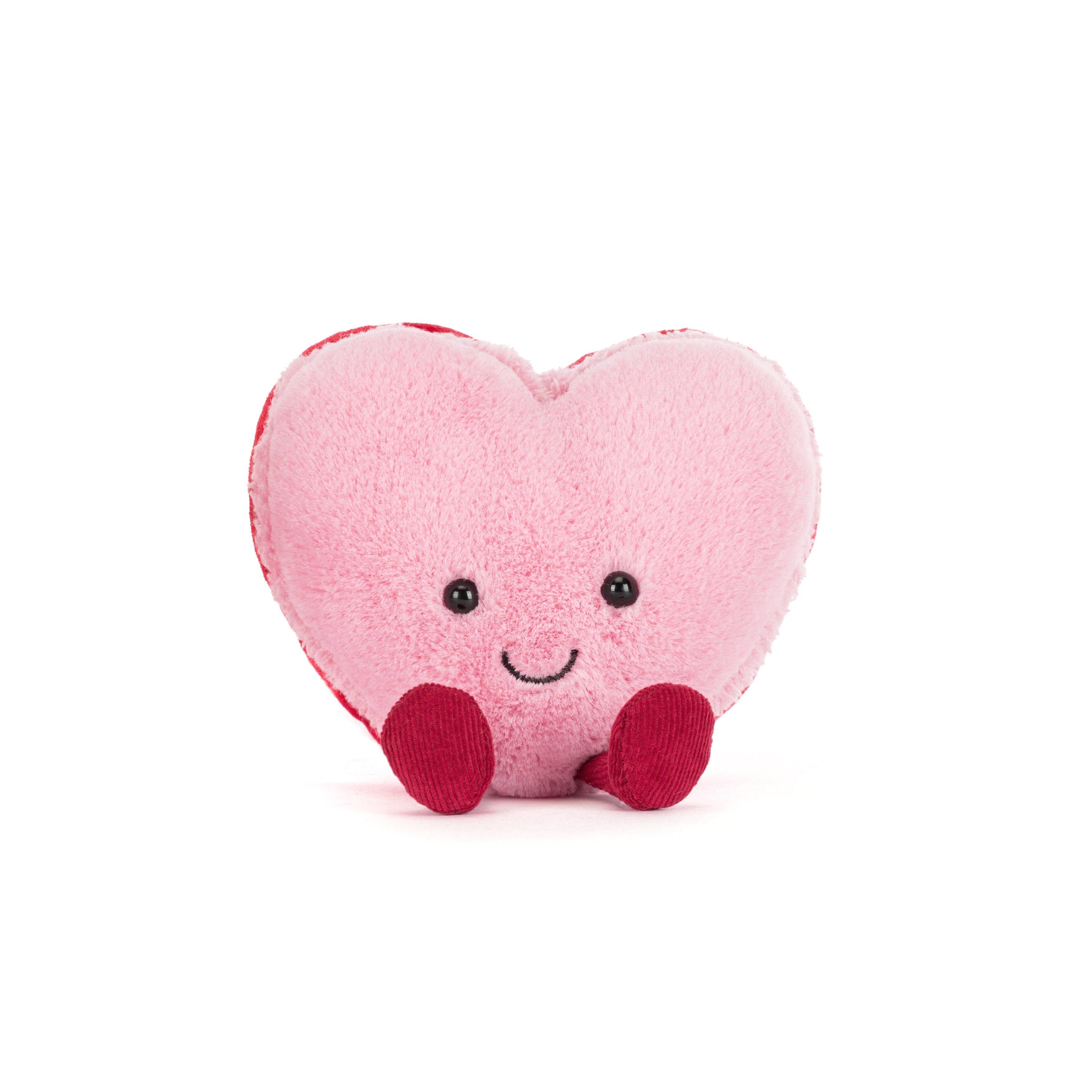 Jellycat Amuseables Colette Heart Macaron Kuscheltier mit Herz, ideales Geschenk zum Valentinstag