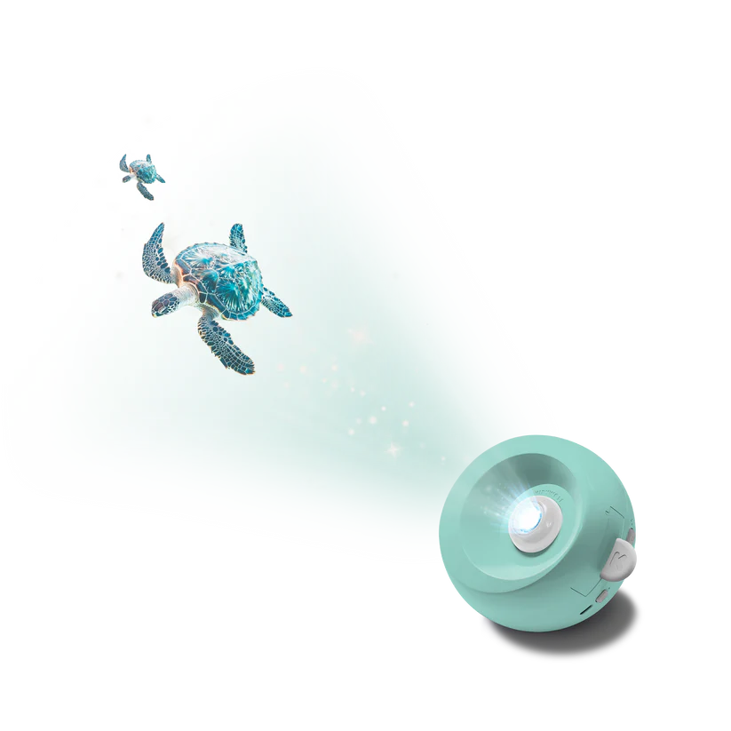 KIDYSTAR Planetarium Ozean – Projektor mit 6 Bildscheiben, Nachtlicht und Bluetooth fürs Kinderzimmer