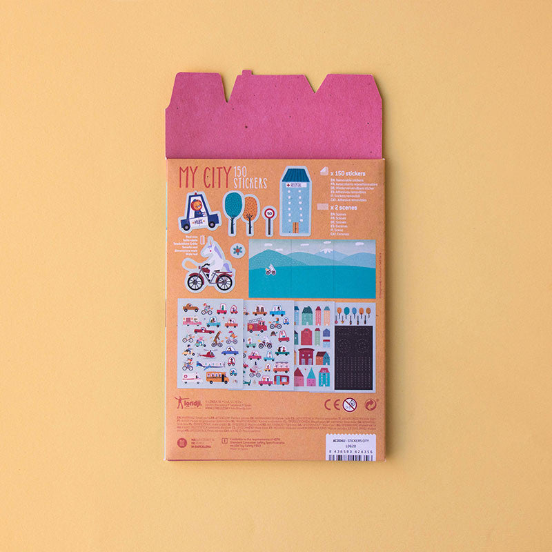 My City Stickers: 150 wieder ablösbare Stadtaufkleber für kreatives Spielen ab 3 Jahren