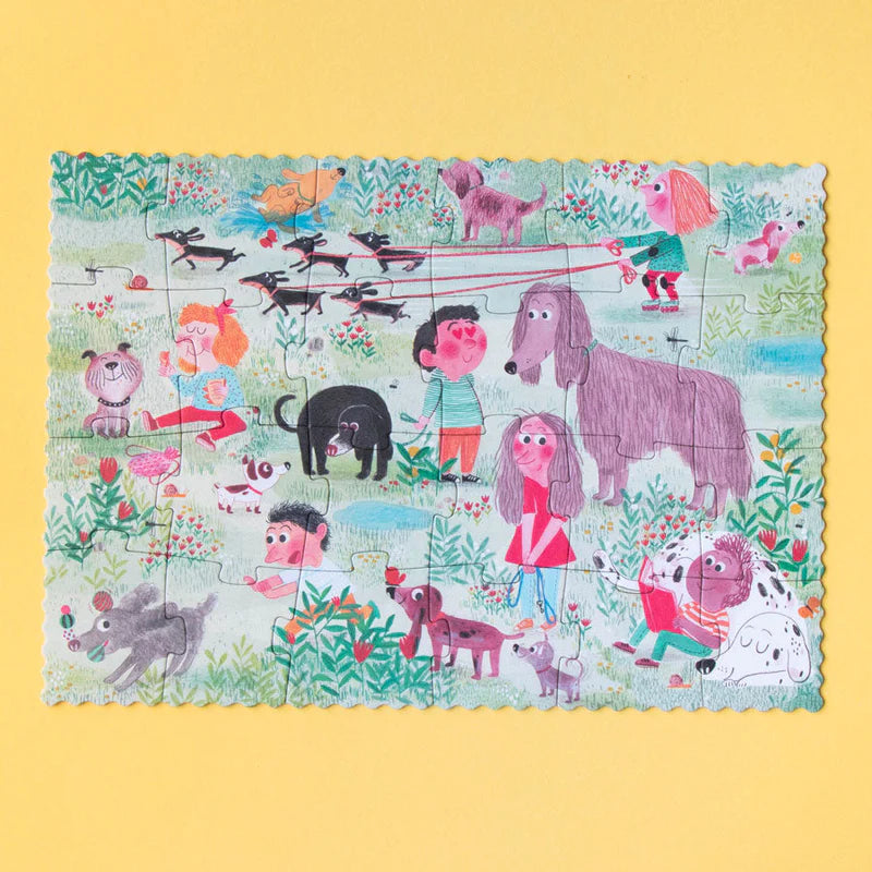 Pocket-Puzzle „Cats and Dogs“ ab 3 J., 24 Teile, Wendepuzzle für kleine Tierfreunde