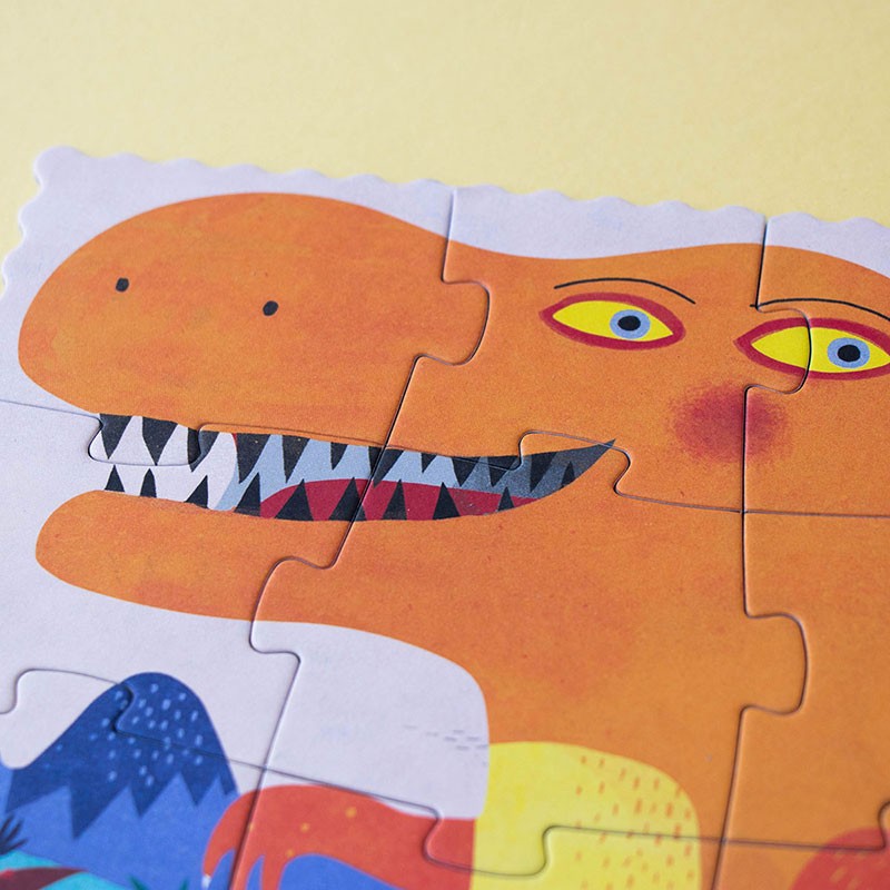 Pocket-Puzzle „My Little Dino“ von londji, 24 Teile + Suchspielkarten, ab 3 Jahren