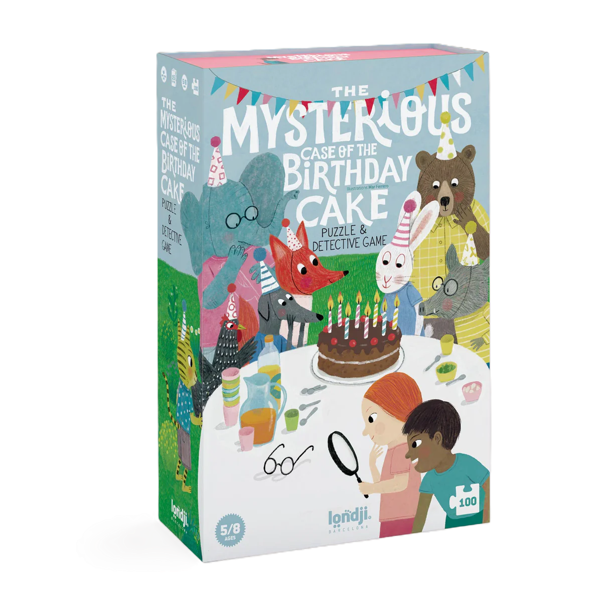 Rätsel-Puzzle „THE MYSTERIOUS CASE OF THE BIRTHDAY CAKE" ab 5 Jahren