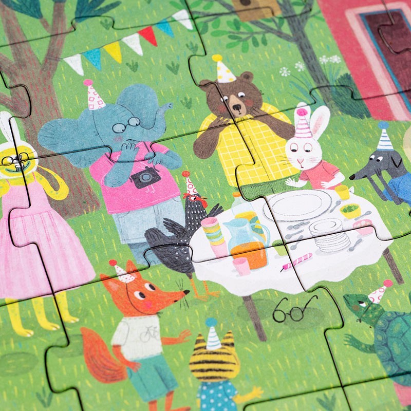 Rätsel-Puzzle „THE MYSTERIOUS CASE OF THE BIRTHDAY CAKE" ab 5 Jahren