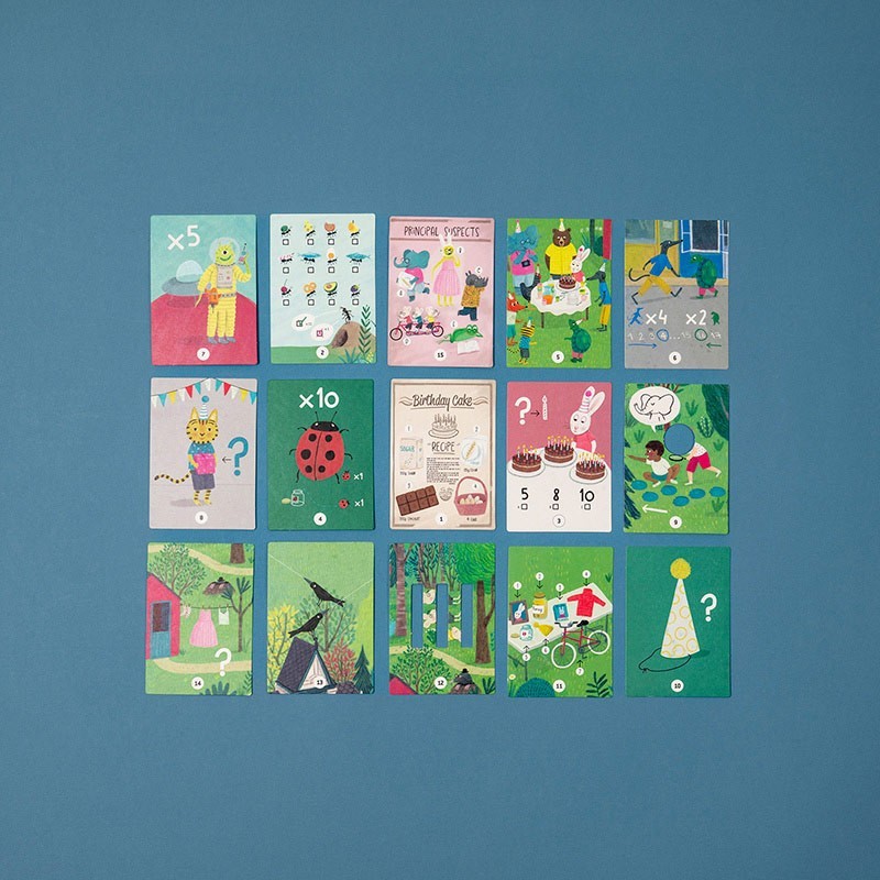 Rätsel-Puzzle "THE MYSTERIOUS CASE OF THE BIRTHDAY CAKE" (ab 5 Jahren)