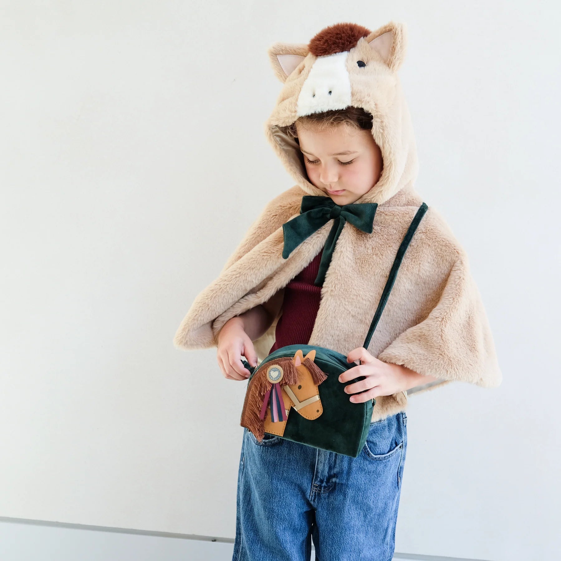 Samttasche "Pony pal velvet bag" von Mimi & Lula