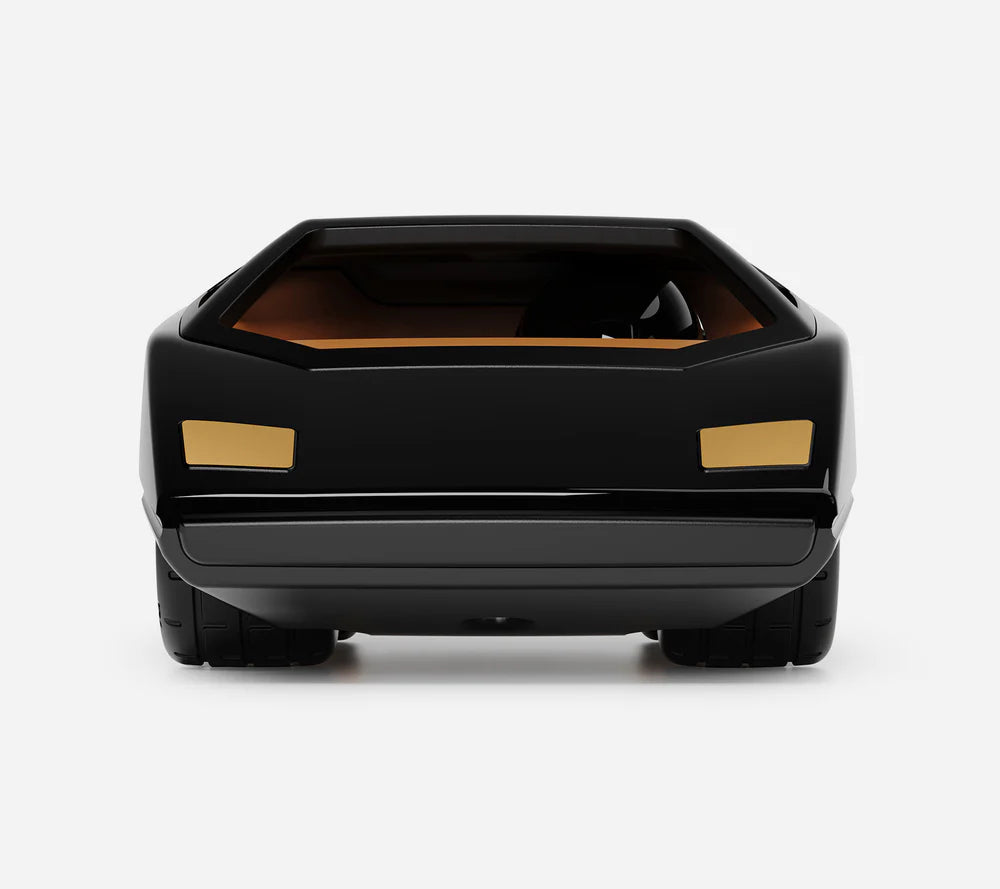 Playforever UFO Cannone - futuristisches 70er-Spielzeugauto mit kantigem Design, flacher Silhouette und V12-Motor-Optik