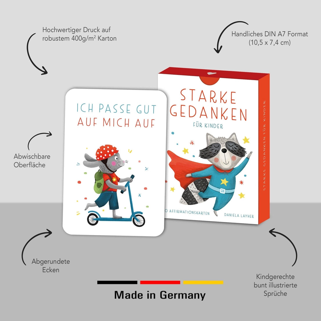 Geschenkidee Affirmationskarten für Kinder zur Einschulung oder als Mutmacher