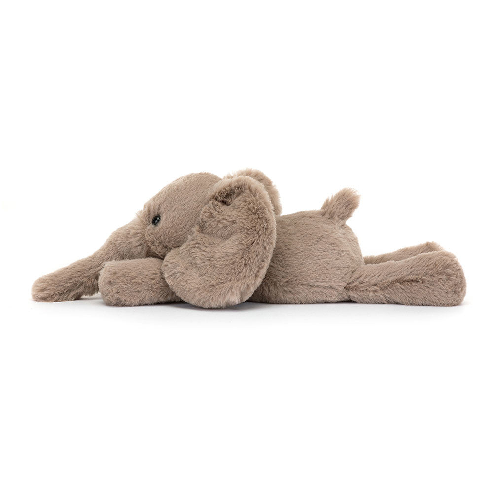 Ein Elefant zum Verlieben! Der kleine Smudge Elephant von Jellycat. Als limitierte Version ist er um so begehrter.