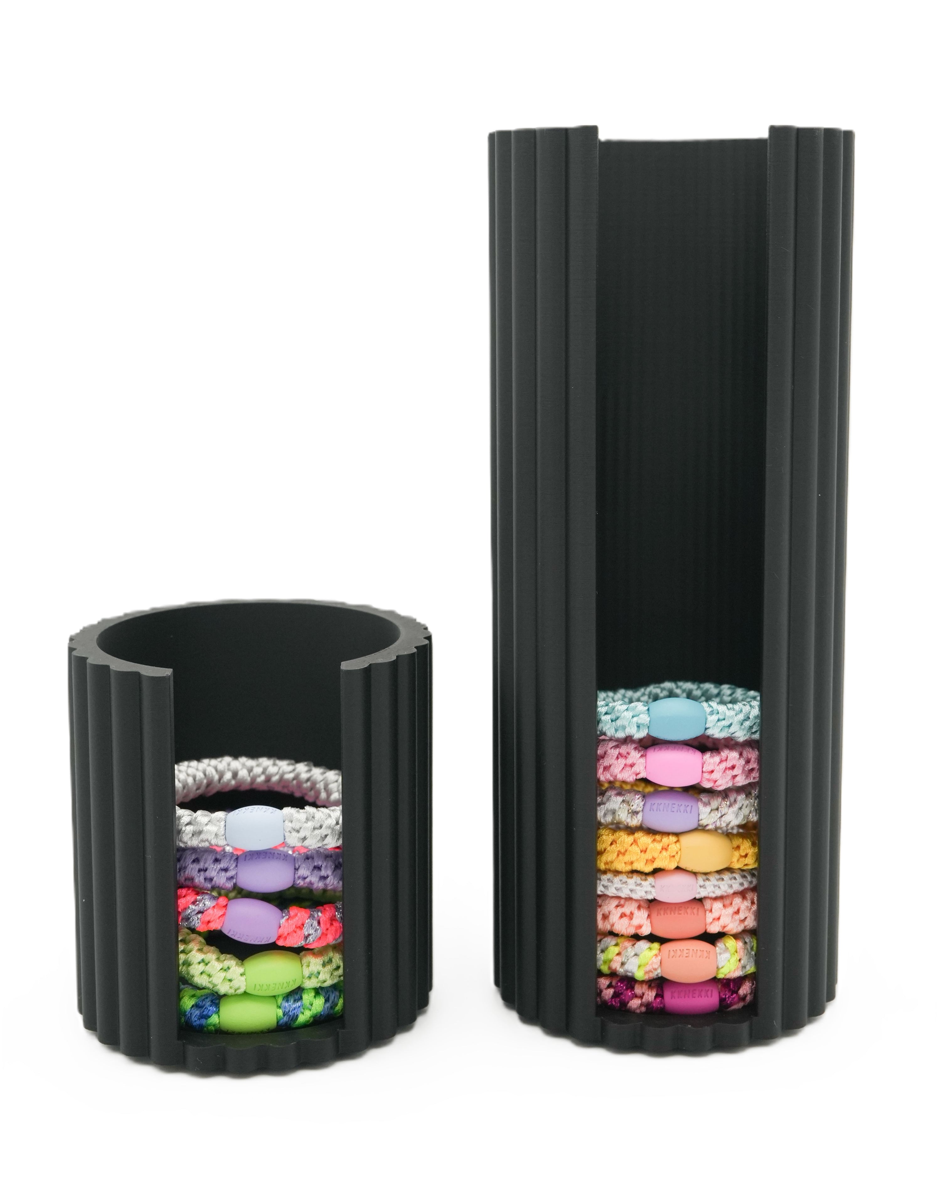 KKNEKKI Aufbewahrungsbox Schwarz von STUDIOACHTZWO für Haargummis und Haarbänder