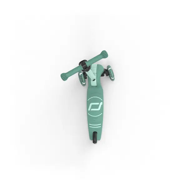 Scoot and Ride "Highwaykick 3S", Forest, mitwachsender Kinderroller ab 3 Jahren, höhenverstellbarer Lenker