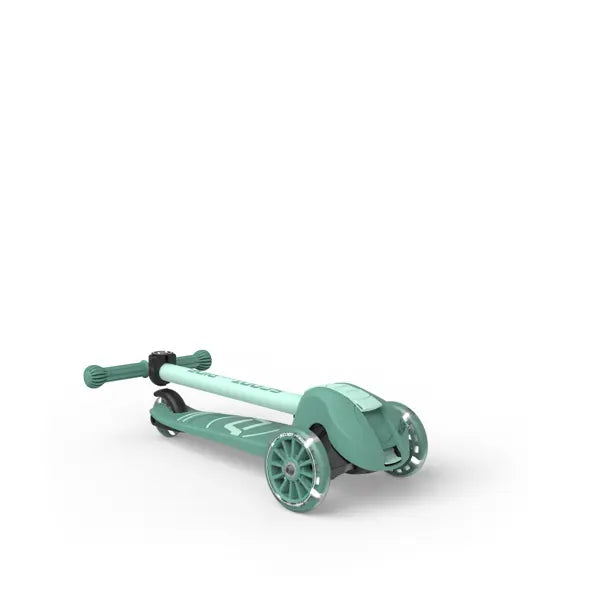 Scoot and Ride "Highwaykick 3S", Forest, mitwachsender Kinderroller ab 3 Jahren, höhenverstellbarer Lenker