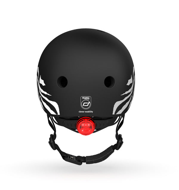 Scoot and Ride Kinderhelm XXS für Mädchen, 45–51 cm Kopfumfang, Schwarz-Zebra