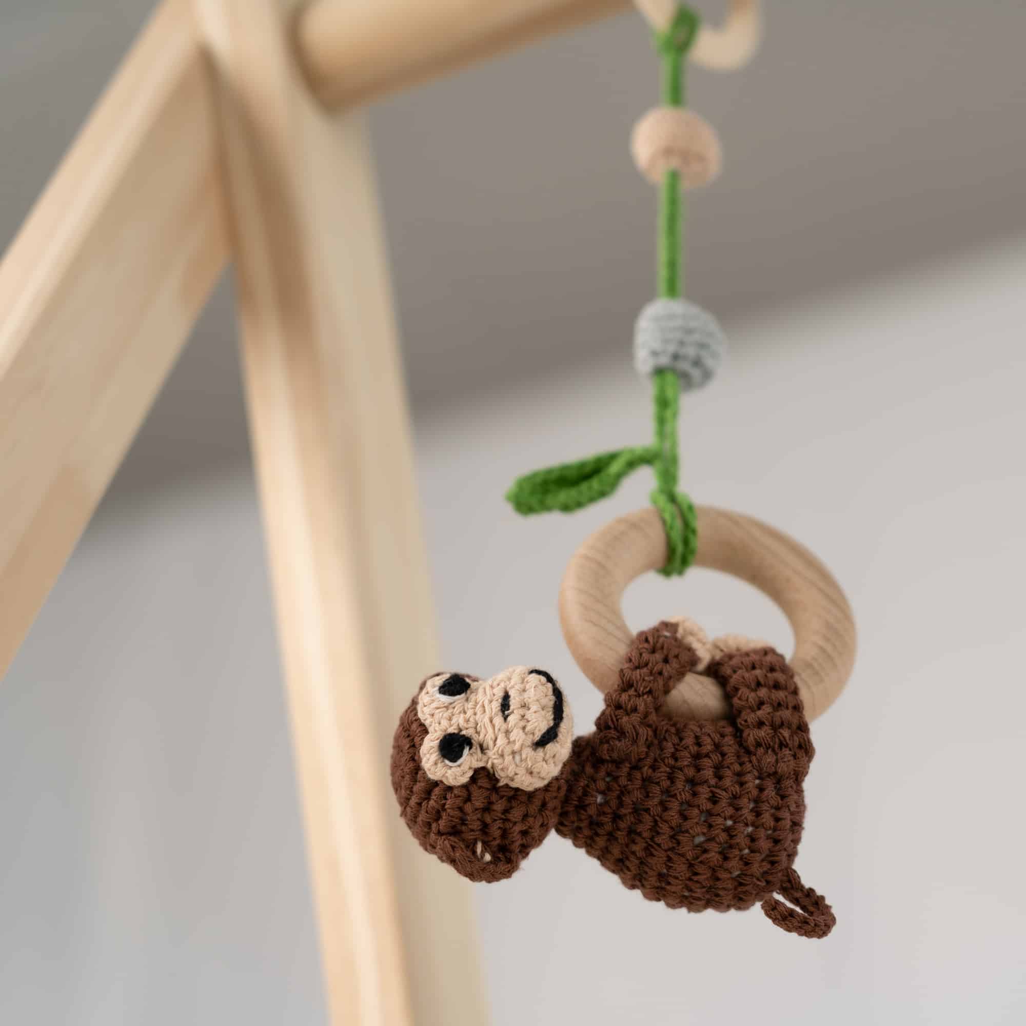 3in1 Hängespielzeug Affe Charlie (bio & handmade)