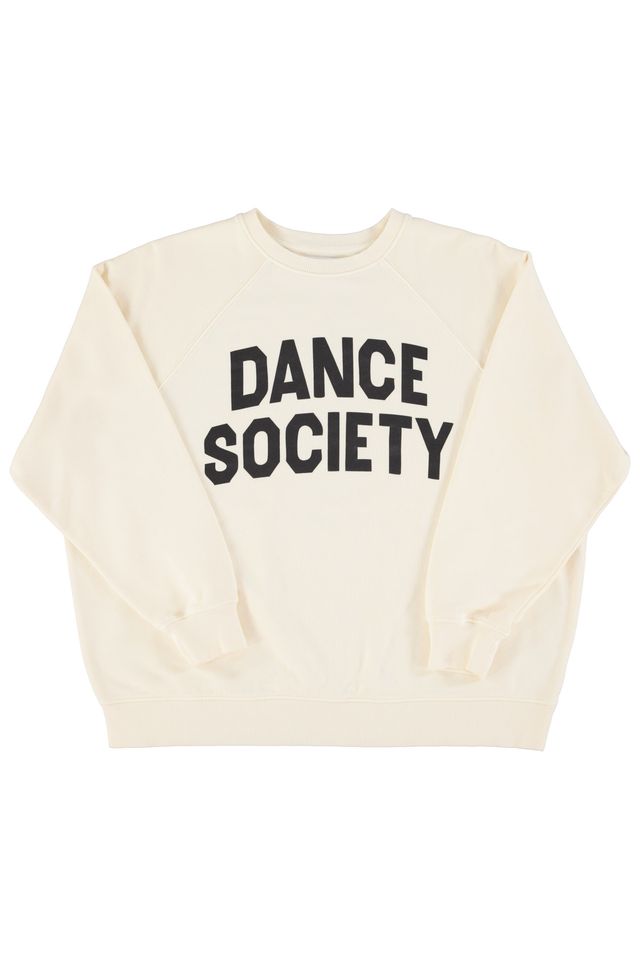 Sisters Department Sweatshirt "Dance Society" in Ecru aus 100% Bio-Baumwolle