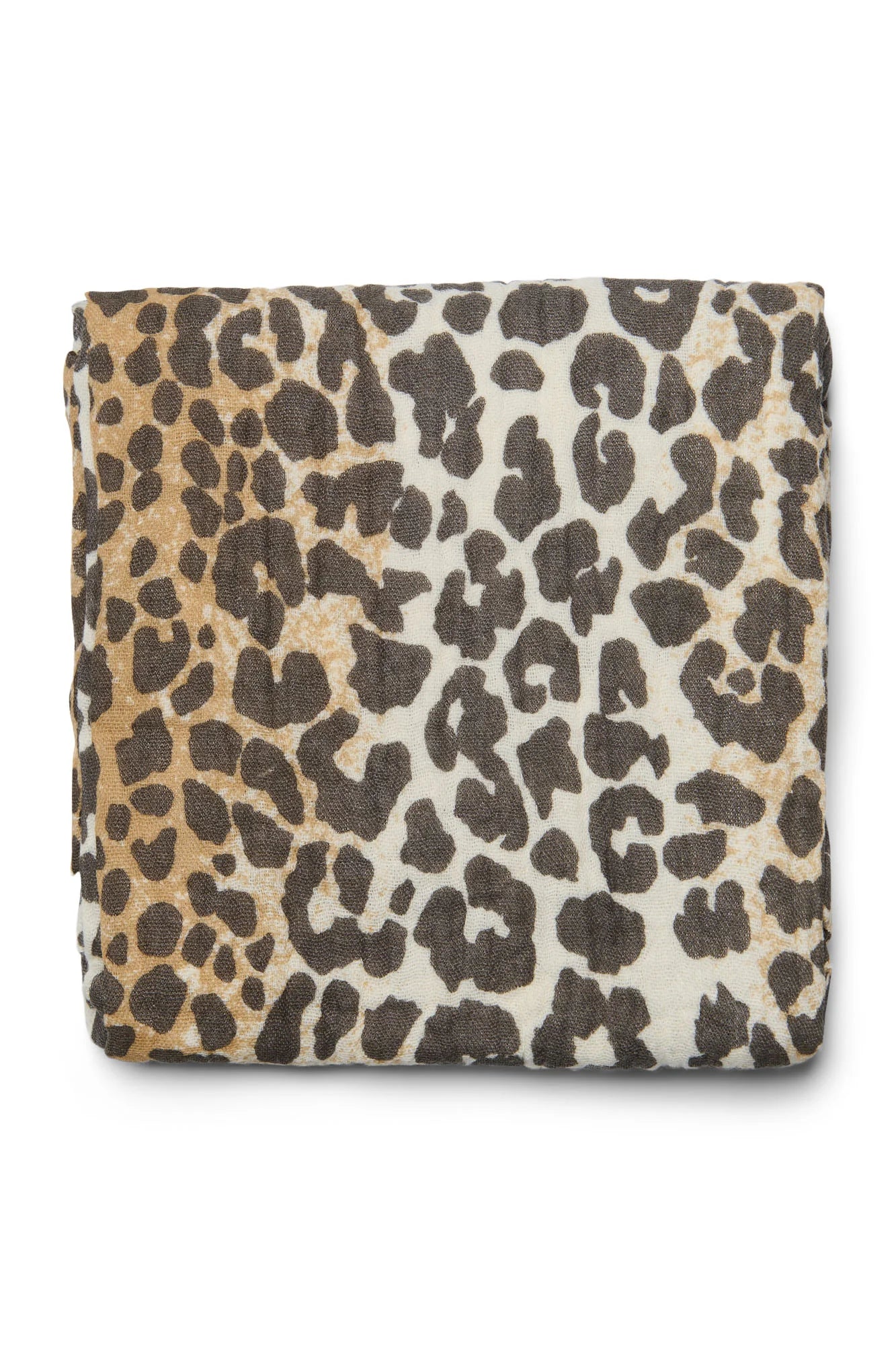 Studio Noos Swaddle 70x70 mit Leopard-Muster - vielseitig verwendbar als Spucktuch, Stilltuch, Pucktuch und Wickelunterlage.