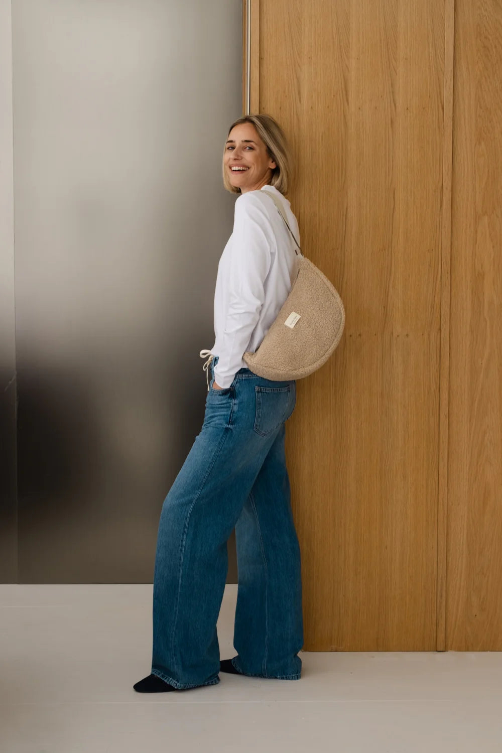 Teddy Adult Fanny Pack Ecru von Studio Noos