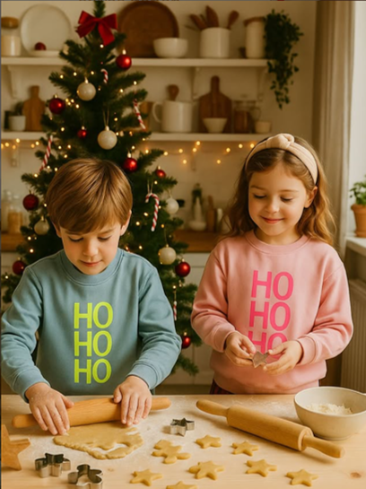 Weihnachtspullover "HoHoHo" für Kinder