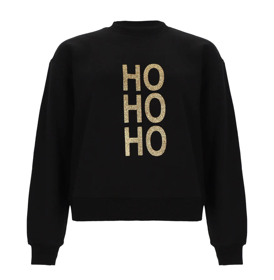 Sweatshirt Ho Ho Ho, schwarz, Damen von T.Tolein