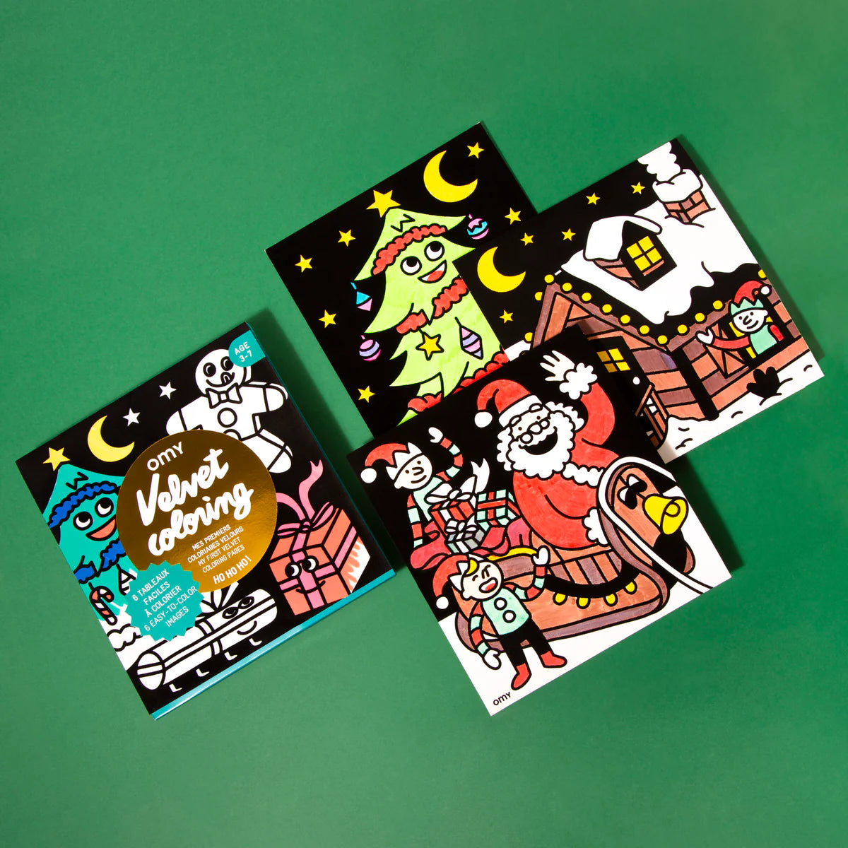 Samtausmalbuch "Velvet Coloring - Ho ho ho"