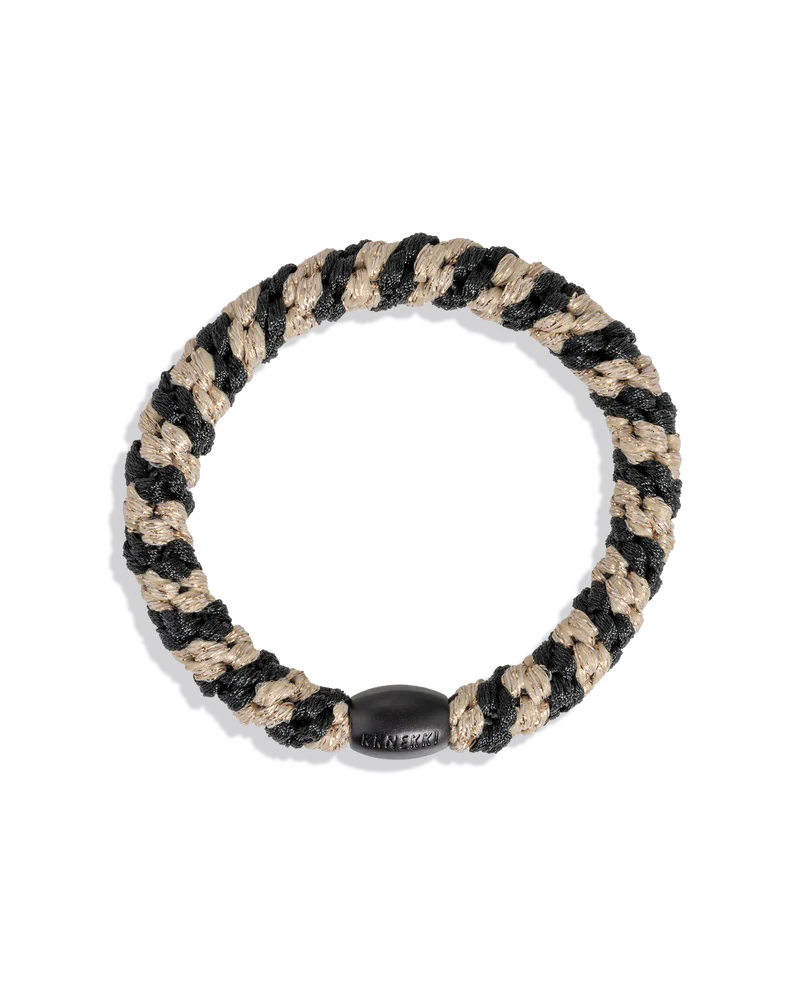 KKNEKKI Black-Beige Glitter Stripe