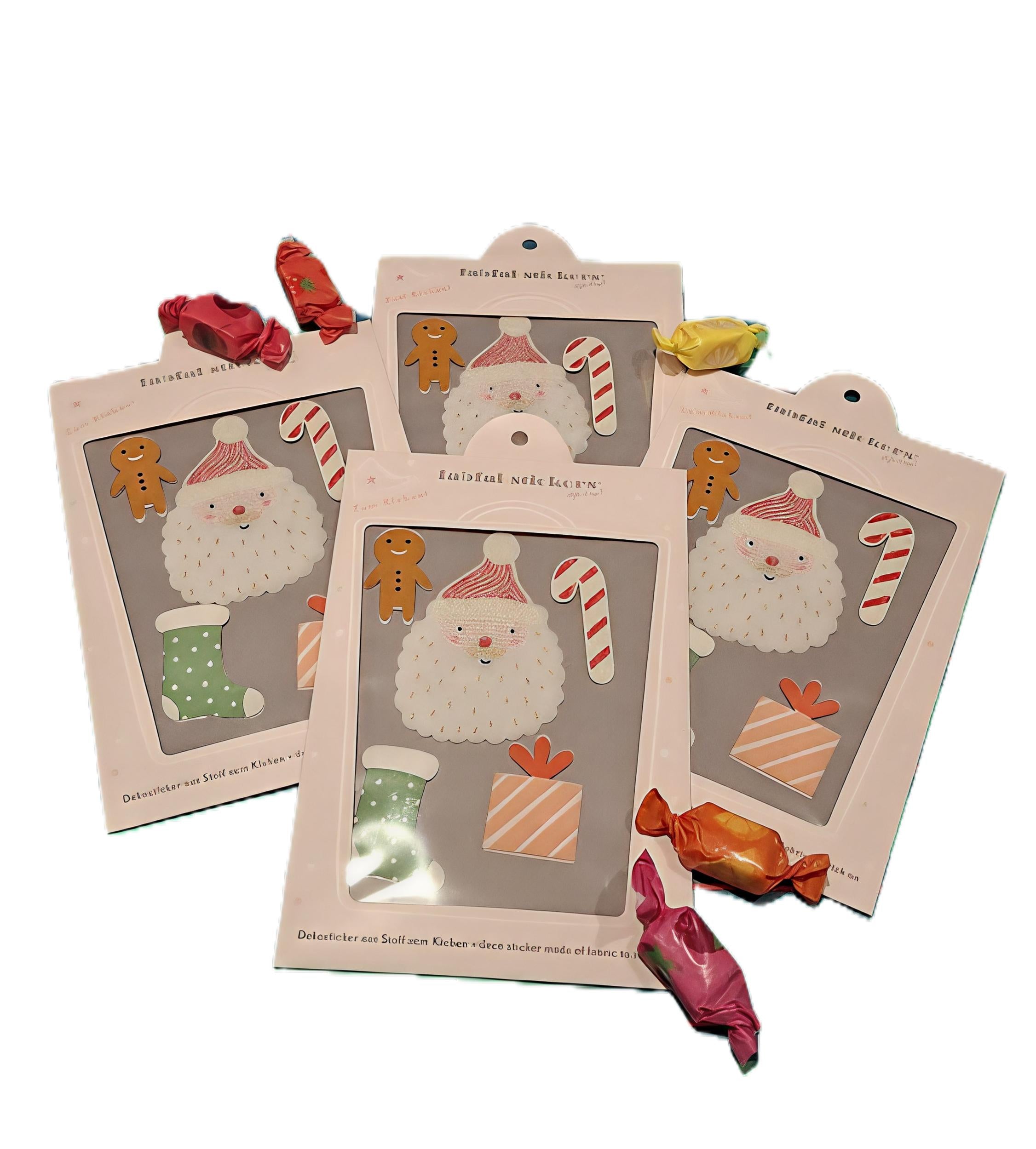 Bügelbilder Weihnachten, Bügelsticker Santa & sweets von fabfabstickers Bei Nica&