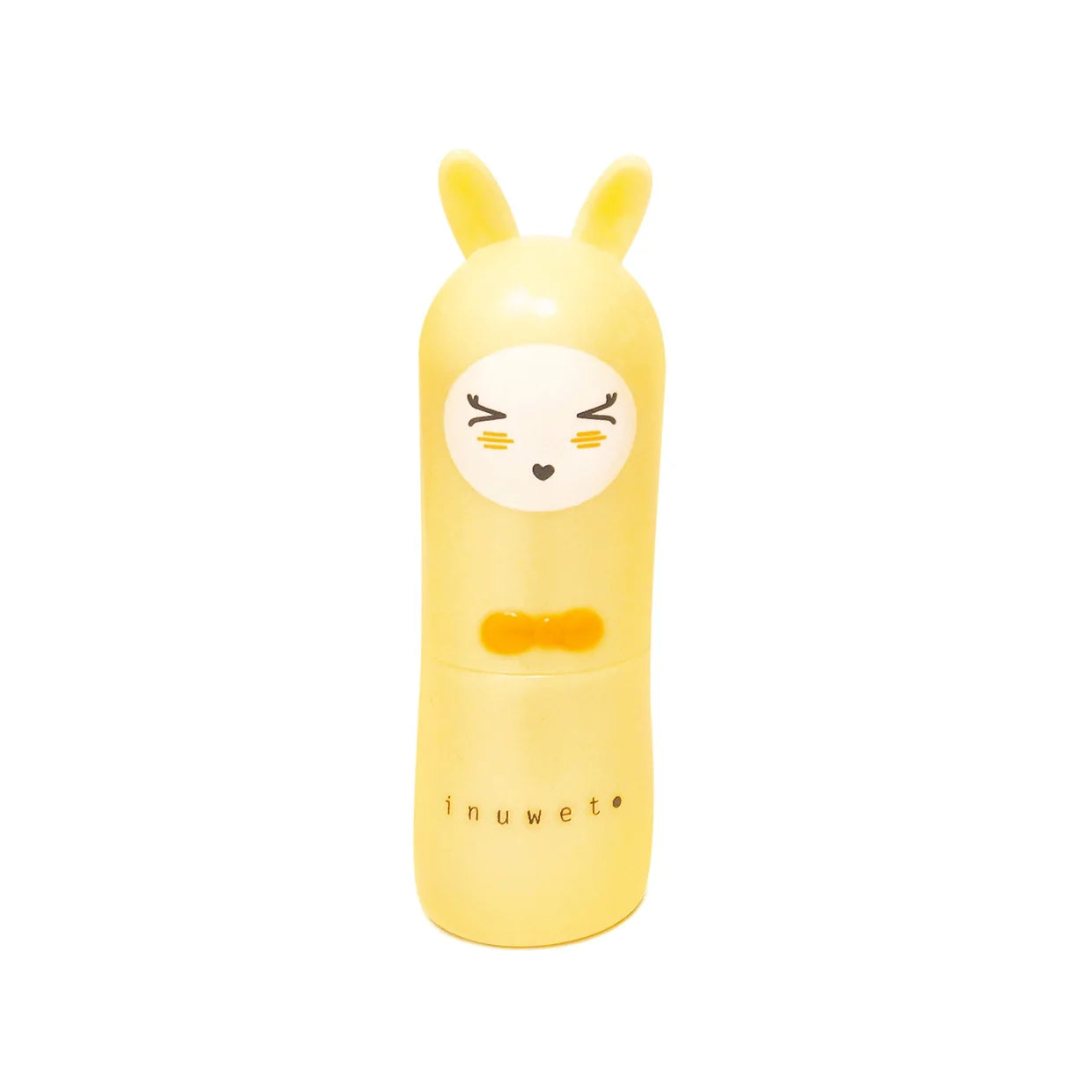 inuwet Lippenbalsam Ananas mit gelber Verpackung, Hasenohren und süßem Design im typischen inuwet Look