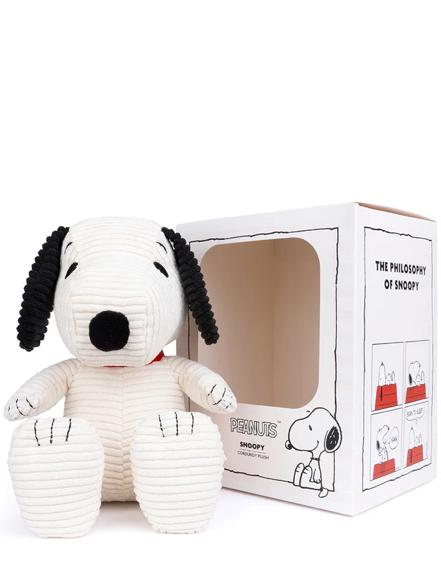 Snoopy ECO Cord-Stoff in Geschenkschachtel, 27 cm von BON TON TOYS